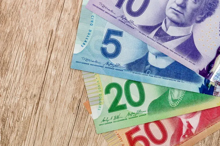 banknoty dolary kanadyjskie